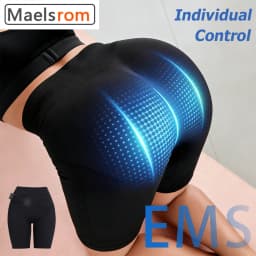 EMS Yoga Shorts Intelligent Microcurrent Massage Power Pants Muscle Stimulator Hip Lifting Leg Toning Body Shaping Pants