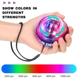 Luxury LED Gyroscopic Power Trainer Ball Autostart Range Gyro Power Wrist Ball Arm Hand Muscle Force Trainer Fitness Equipment