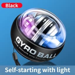 Luxury LED Gyroscopic Power Trainer Ball Autostart Range Gyro Power Wrist Ball Arm Hand Muscle Force Trainer Fitness Equipment