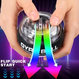 Luxury LED Gyroscopic Power Trainer Ball Autostart Range Gyro Power Wrist Ball Arm Hand Muscle Force Trainer Fitness Equipment