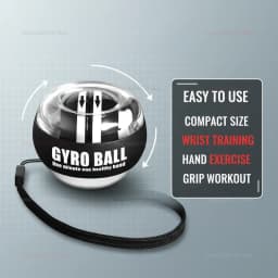 Forearm Exerciser with Self-Activating Wrist Gyro Ball Wrist Strengthener for Arm and Finger Muscle Training Suitable for Fitnes