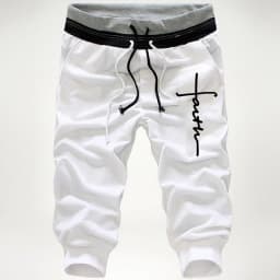 Men Summer Sport Running Hit Color Design Casual Pants Fashion 3/4 Short