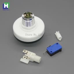 10pcs 60MM Chrome Plated Silver Arcade Illuminated Push Button Switch Button 12V Led Start Button Arcade Game Machine DIY Parts