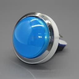 10pcs 60MM Chrome Plated Silver Arcade Illuminated Push Button Switch Button 12V Led Start Button Arcade Game Machine DIY Parts