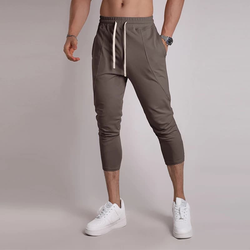 Casual Pants Men Sports Style Jogging 2024 Summer New Style Men's Moisture Absorption Quick Drying Capri Pants