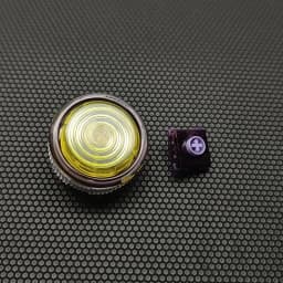 ST-SL2-Purple Glede/Smooth/Screw-In Buttons Reusable & Serviceable/Low Switch/Round Black Frame HITBOX Arcade Joystick Button