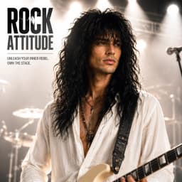 70S 80S Rock Punk Wig 22 Inch Men's Long Curly Synthetic Natural Look Halloween Cosplay Wig