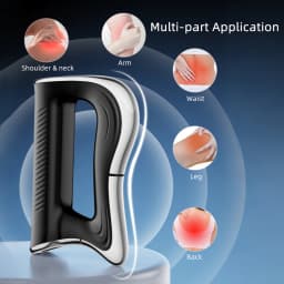 Electric Fascia Scraper EMS Micro Current Fascia Knife Muscle Body Massager Vibration Relaxation Body Lifting Massage Blade