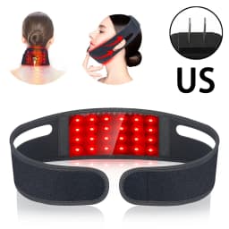 660nm Red Light Infrared 850NM Fabric Chin Neck Home Use Neck Heating Belt Lifting Firming Skin Neck Pain Relief Wrap Skin Care