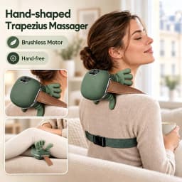 Bionic Finger Neck Shoulder Massager Wireless Neck Cervical Trapezius Kneading Massage Shawl Brushless Motor Neck Masajeador
