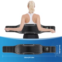 Smart Air Pressure Heating Massage Waist Belt,Cordless Airbag Squeeze Support,Vibration Massager,Lumbar Back Brace,Muscle Relax