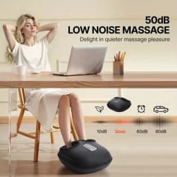 Automatic Foot Massage Machine with Fully Wrapped Rollers Sole Kneading Airbag Pressing Relaxation Foot Massager,Best Gift for Women Mental