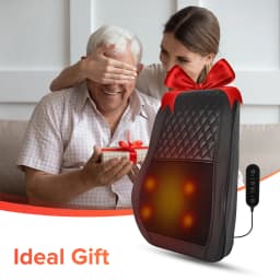 LINGTENG Heat Therapy + 3D Kneading Back Massager, Fits the Curves of Your Neck, Shoulders, Back, and Legs, 2500mAh Lithium Battery with USB Charging, Long-Lasting Power. Perfect for Office Workers and Elders, an Ideal Christmas or Birthday Gift.