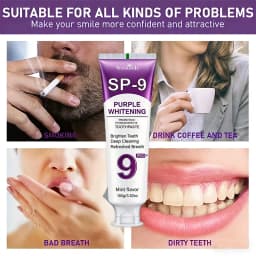 Teeth Whitening Hydroxyapatite Toothpaste, Contains Menthol, Deep Cleaning for Brighter Teeth, Fresh Breath & Gum Health, Basic Oral Care, Suitable for Everyone, An Essential Travel Item, It Is the Ideal Gift for Men and Women - Local Warehouse