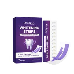 Purple Teeth Whitening Strips 30 Minutes Oral Cleaning Removal Gel Improve Dental Yellowing Oral Care, for With Shade