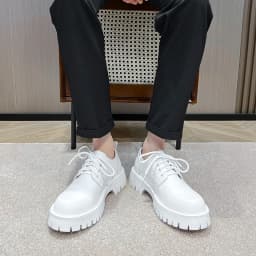 STRONGSHEN Men's Low Top British Leather Shoes Big Head Warm Fur Thick Bottom Non Slip Work Shoes Elevator Casual Oxford Shoes