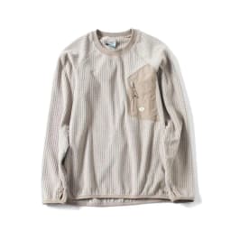Mountain-Ready Crewneck: Engineered with Ribbed Neck, Reflective Logo, & Secure Chest Pocket for Outdoor Style Unisex