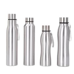 High Quality 1000ml Stainless Steel Sport Water Bottle Single-layer Rugged Water Cup Metal Flask Drinkware Camping Sports Gym
