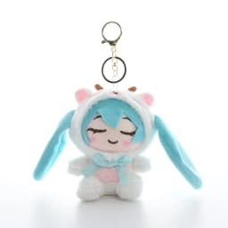 Japanese Style Hatsune Miku Plush Toy Cartoon Plush Keychain Student Schoolbag Accessories Decoration Anime Peripherals Gifts