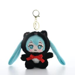 Japanese Style Hatsune Miku Plush Toy Cartoon Plush Keychain Student Schoolbag Accessories Decoration Anime Peripherals Gifts