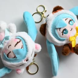Japanese Style Hatsune Miku Plush Toy Cartoon Plush Keychain Student Schoolbag Accessories Decoration Anime Peripherals Gifts