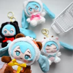 Japanese Style Hatsune Miku Plush Toy Cartoon Plush Keychain Student Schoolbag Accessories Decoration Anime Peripherals Gifts