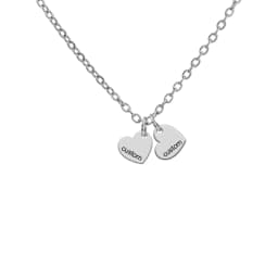 Engrave Name Personalized Couple Heart Necklace for Women Men Custom Family Mother Gift Stainless Steel Gold Color Chain Jewelry