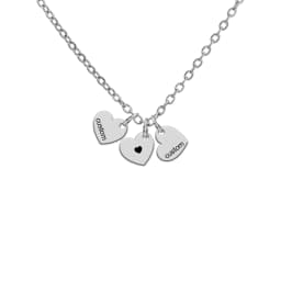 Engrave Name Personalized Couple Heart Necklace for Women Men Custom Family Mother Gift Stainless Steel Gold Color Chain Jewelry
