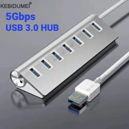 Aluminum Alloy USB 3.0 HUB 5Gbps High Speed Docking Station Expander OTG Multi Splitter Adapter for MacBook Pro/Air/Huawei Mate