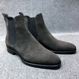 Designer Men Chelsea Boots Luxury Velvet Men's Ankle Boots High Quality Suede Leather Shoes for Men Dress Boots Botas de Hombre