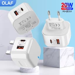 PD 20W USB Type C Charger Fast Charging Adapter Phone Quick Charger For iPhone Samsung Xiaomi Huawei Wall Charger EU/US/UK Plug