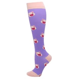 Men's Running Compression Socks Basketball Cycling Socks Medical Prevention Varicocele Travel Cute pattern