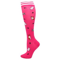 Men's Running Compression Socks Basketball Cycling Socks Medical Prevention Varicocele Travel Cute pattern
