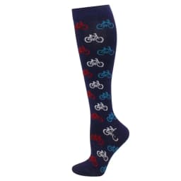 Men's Running Compression Socks Basketball Cycling Socks Medical Prevention Varicocele Travel Cute pattern