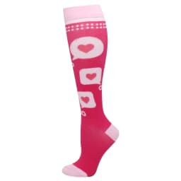 Men's Running Compression Socks Basketball Cycling Socks Medical Prevention Varicocele Travel Cute pattern