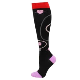 Men's Running Compression Socks Basketball Cycling Socks Medical Prevention Varicocele Travel Cute pattern