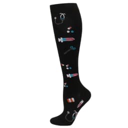 Men's Running Compression Socks Basketball Cycling Socks Medical Prevention Varicocele Travel Cute pattern