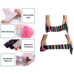 Men's Running Compression Socks Basketball Cycling Socks Medical Prevention Varicocele Travel Cute pattern
