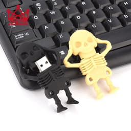 Skeleton USB Flash Drive 4GB 8GB 16GB 32GB 64GB 128GB pendrive USB 2.0 Mini Memory Stick Pen Drive Gifts cle usb