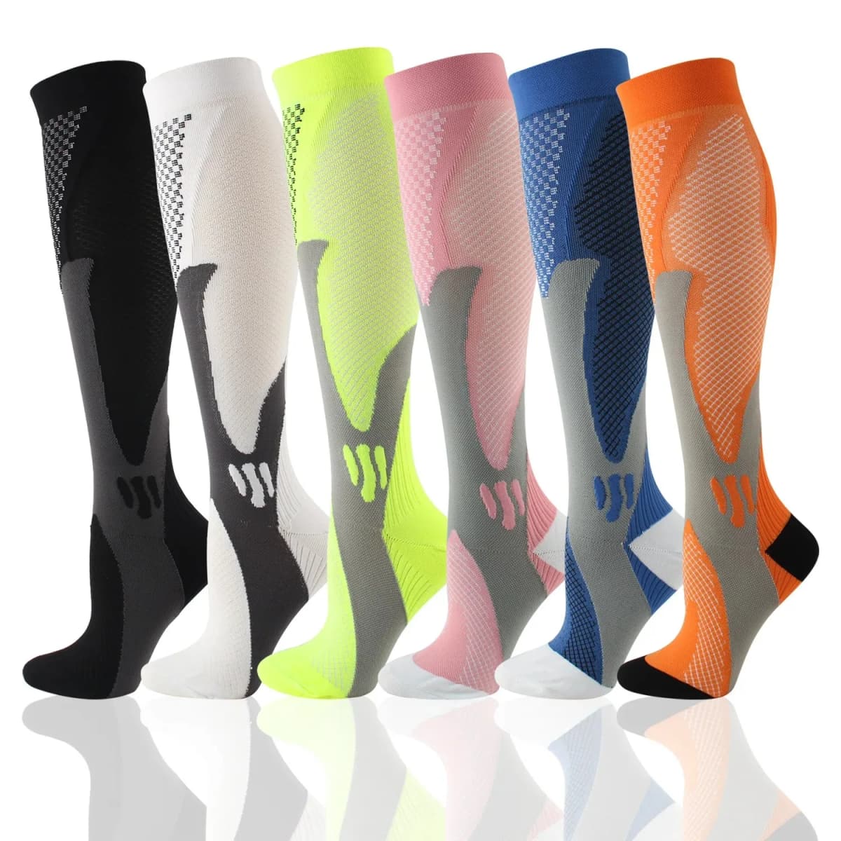 Running Compression Socks Stockings 20-30 mmhg Men Women Sports Socks for Marathon Cycling Football Varicose Veins