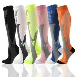 Running Compression Socks Stockings 20-30 mmhg Men Women Sports Socks for Marathon Cycling Football Varicose Veins