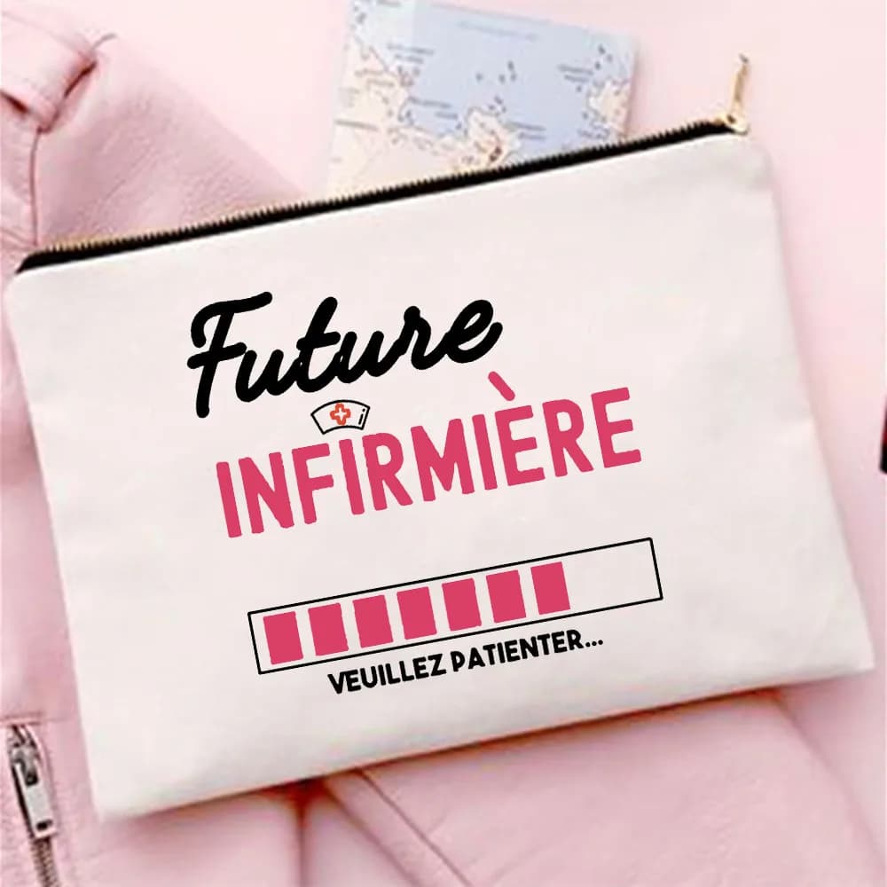 I Am A Top Nurse Print Makeup Bag Travel Neceser Toiletry Organizer Pouch Female Canvas Zipper Cosmetic Bags Best Gift for Nurse