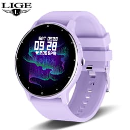 LIGE Women Smart Band Watch Real-time Weather Forecast Activity Tracker Watches Heart Rate Monitor Sports Ladies Smart Watch Men