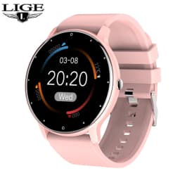 LIGE Women Smart Band Watch Real-time Weather Forecast Activity Tracker Watches Heart Rate Monitor Sports Ladies Smart Watch Men