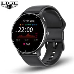 LIGE Women Smart Band Watch Real-time Weather Forecast Activity Tracker Watches Heart Rate Monitor Sports Ladies Smart Watch Men