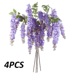 40'' Giant Wisteria Artificial Flowers Fake Wisteria Floral Hanging Plant Garland for Home Party Floor Wedding Arrangement Decor