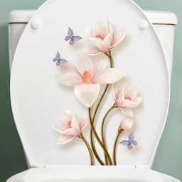 Green Plant Leaves Wall Sticker Bathroom Toilet Decor Living Room Cabinet Home Decoration Decals Beautify Self Adhesive Mural