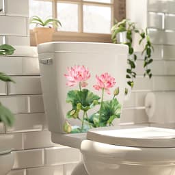 Green Plant Leaves Wall Sticker Bathroom Toilet Decor Living Room Cabinet Home Decoration Decals Beautify Self Adhesive Mural