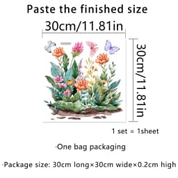 Green Plant Leaves Wall Sticker Bathroom Toilet Decor Living Room Cabinet Home Decoration Decals Beautify Self Adhesive Mural