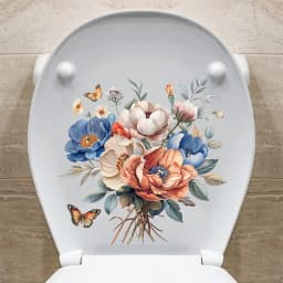 Green Plant Leaves Wall Sticker Bathroom Toilet Decor Living Room Cabinet Home Decoration Decals Beautify Self Adhesive Mural